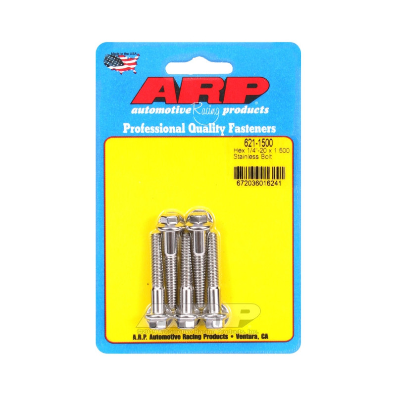 Șuruburi și piulițe universale ARP 1/4-20 – Șuruburi hexagonale din oțel inoxidabil x5 - ARP-621-1500 - 621-1500 - 3666618191874